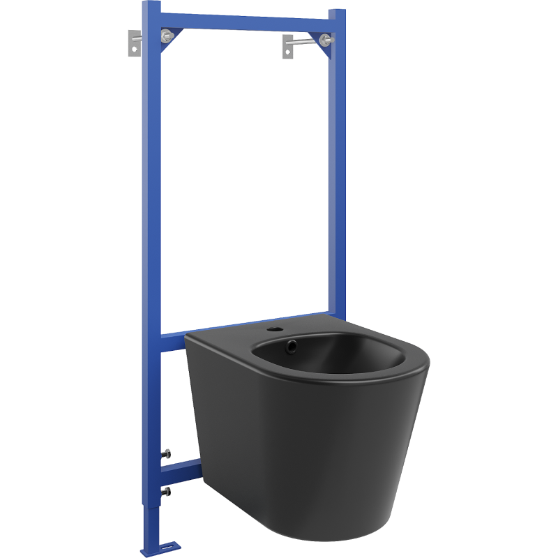 Mexen Unterputz-Bidetset Fenix B mit Bidet Rico, schwarz matt - 69935724885