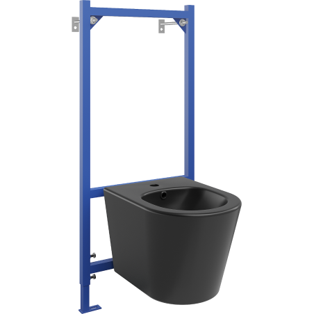 Mexen ensemble encastré pour bidet cadre Fenix B avec bidet Rico, noir mat - 69935724885