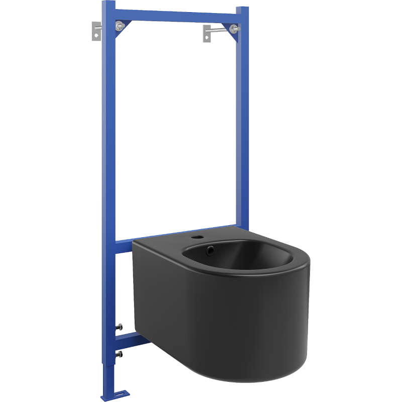 Mexen inbouwset bidetframe Fenix B met bidet Sofia, zwart mat - 69935544885