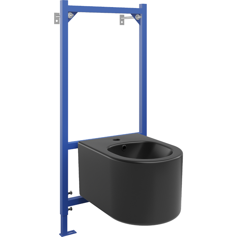 Mexen Sofia inbyggd bidetuppsättning Fenix B ram med bidé, svart matt - 69935544885