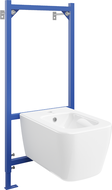 Mexen ensemble encastré bidet cadre Fenix B avec bidet Stella, blanc - 69935685100