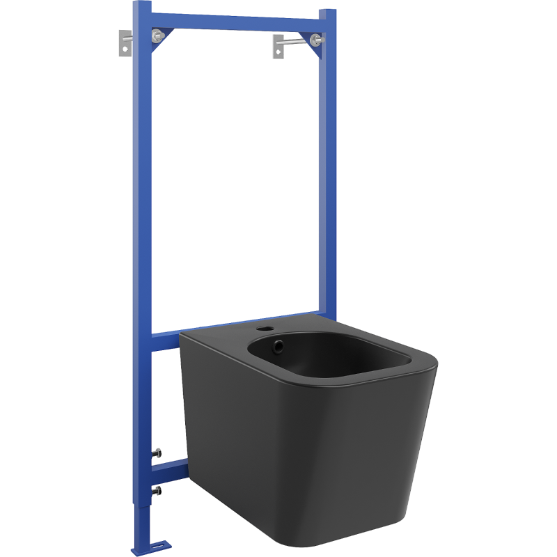 Mexen set incasso bidet telaio Fenix B con bidet Teo, nero opaco - 69935855185