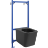 Mexen conjunto empotrado para bidé con estructura Fenix B con bidé Teo, negro mate - 69935855185