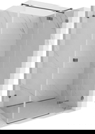 Mexen Lunar T rechte Duschkabine 90 x 80 cm, transparent, Gun Gray gebürstet - 834T-090-080-66-00-P