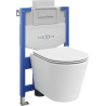 Mexen Rico ugradbeni WC set Fenix XS-U s WC školjkom i sjedalom s odvojenim spuštanjem, bijeli mat - 68530724001