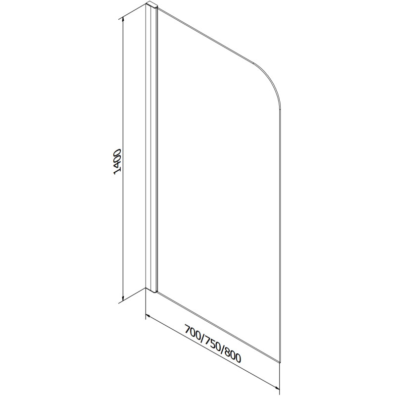 Mexen Cubik rectangular bathtub 160 x 70 cm with casing and 1-panel screen 70 cm, transparent, black - 550316070X9007017000