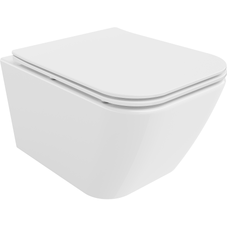 Mexen Madox miska wc Rimless z deską wolnoopadającą slim, duroplast, biała połysk - 30154000