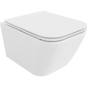 Mexen Madox rimless WC-pott aeglaselt sulguva õhukese duroplastist kattega, läikiv valge - 30154000