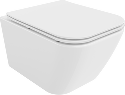 Mexen Madox inodoro sin reborde con asiento de cierre suave slim, duroplast, blanco brillo - 30154000