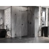 Mexen Lunar T kabina prysznicowa uchylna prawa 70 x 90 cm, transparent, czarna - 834T-070-090-70-00-P