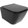 Mexen Madox miska wc Rimless z deską wolnoopadającą slim, duroplast, czarna mat - 30154070