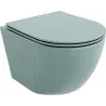 Mexen Lena wc-kulho Rimless hidastuvalla slim-kannella, duroplast, vaalea mattavihreä - 30224048