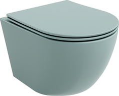 Mexen Lena WC-Schüssel Rimless mit abnehmbarer Slim-Sitzplatte, Duroplast, hellgrün matt - 30224048