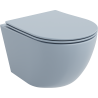 Mexen Lena cuvette WC sans bride avec abattant à descente lente slim, duroplast, gris-bleu mat - 30224069