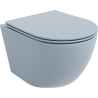 Mexen Lena wc-kauss Rimless aeglaselt sulguva slim kattega, duroplast, hall-sinine matt - 30224069