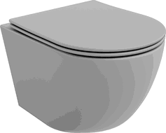Mexen Lena Rimless WC-kauss aeglaselt sulguva slim-duroplastist kaanega, helehall matt - 30224061