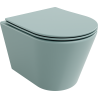 Mexen Rico rimloze wc-pot met langzaam sluitende dunne zitting, duroplast, lichtgroen mat - 30724048