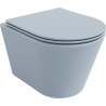 Mexen Rico cuvette WC sans rebord avec abattant à descente lente slim, duroplast, gris-bleu mat - 30724069