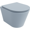 Mexen Rico Rimless toilet bowl with soft-close slim seat, duroplast, gray-blue matte - 30724069