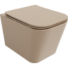 Mexen Teo Rimless WC pott aeglaselt sulguva õhukese duroplastist kaanega, matt cappuccino - 30854064