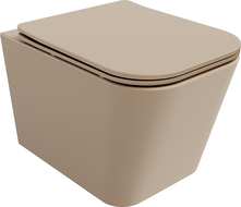 Mexen Teo WC školjka Rimless s daskom sa sporim spuštanjem slim, duroplast, cappuccino mat - 30854064