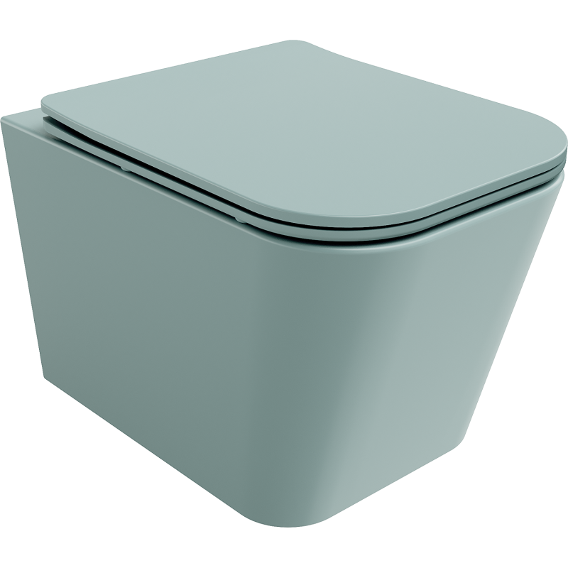 Mexen Teo WC-Schüssel Rimless mit Soft-Close-Slim-Sitz, Duroplast, hellgrün matt - 30854048