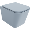 Mexen Teo cuvette WC sans rebord avec abattant à descente amortie slim, duroplast, gris-bleu mat - 30854069