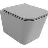 Mexen Teo wc-pott Rimless aeglaselt langeva Slim duroplastist kattega, helehall matt - 30854061