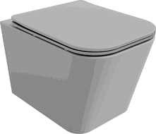 Mexen Teo wc-pott Rimless aeglaselt langeva Slim duroplastist kattega, helehall matt - 30854061