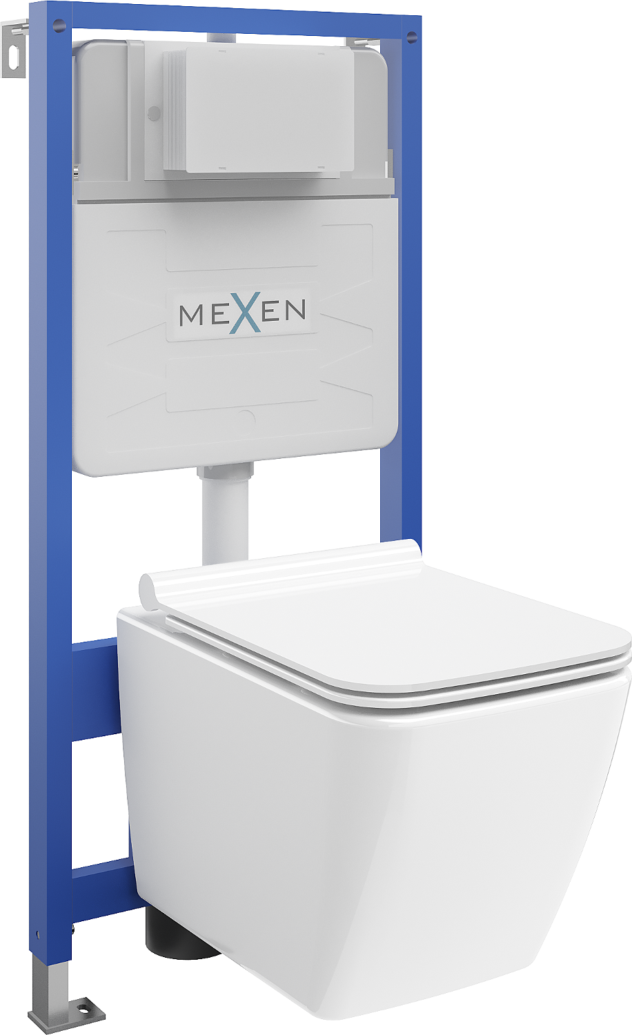 Mexen zestaw podtynkowy WC stelaż Fenix XS-F z miską WC Vega i deską wolnoopadającą, biały - 68030654000
