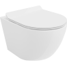 Mexen Lena Rimless WC bowl with soft-close slim seat, duroplast, white gloss - 30224000