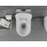 Mexen Lena randloze wc-kom met slanke, zacht sluitende duroplast bril, wit glanzend - 30224000