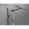 Mexen Lunar T kabina prysznicowa uchylna prawa 70 x 80 cm, transparent, gun metal - 834T-070-080-95-00-P