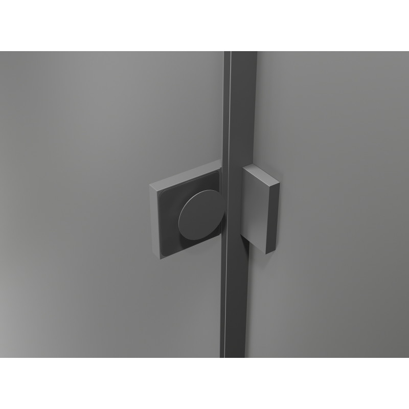 Mexen Lunar T kabina prysznicowa uchylna prawa 70 x 80 cm, transparent, gun metal - 834T-070-080-95-00-P