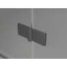 Mexen Lunar T kabina prysznicowa uchylna prawa 70 x 80 cm, transparent, gun metal - 834T-070-080-95-00-P