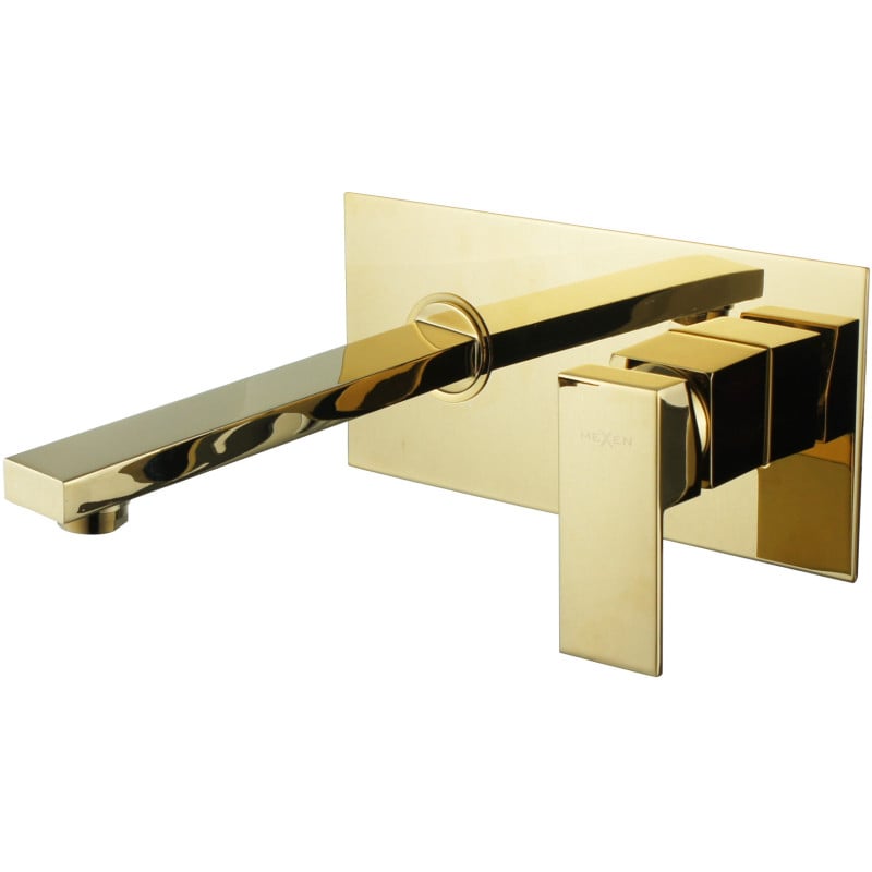 Mexen Cube pesuallashana, seinäasennus, kulta - 73115-50