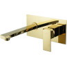 Mexen Cube inbouw wastafelmengkraan, goud - 73115-50