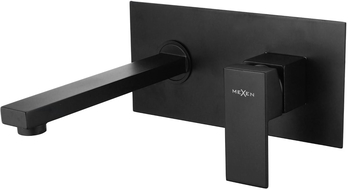 Mexen Cube robinet de lavabo encastré, noir - 73115-70