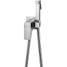 Mexen Cube mitigeur bidet encastré avec ensemble de douche, chrome - 7599150-00