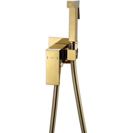 Mexen Cube concealed bidet faucet with point set, gold - 7599150-50