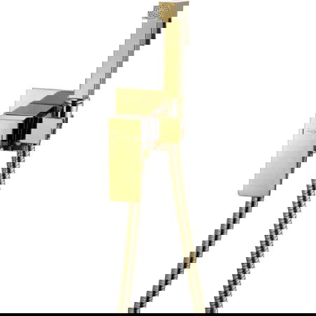 Mexen Cube mitigeur de bidet encastré avec ensemble ponctuel, or - 7599150-50