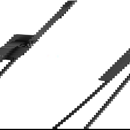 Mexen Cube torneira de bidé embutida com conjunto de ponto, preto - 7599150-70