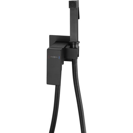 Mexen Cube Unterputz-Bidetarmatur mit Punkt-Set, schwarz - 7599150-70