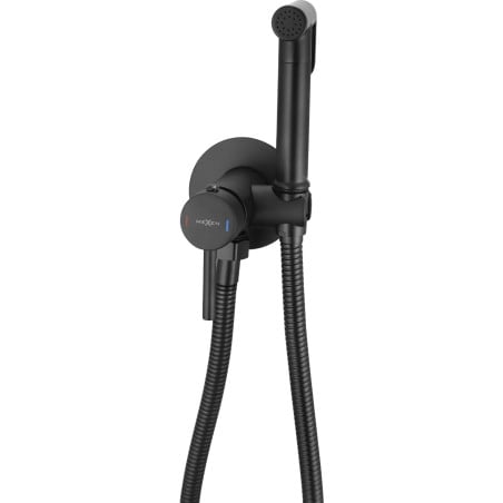 Mexen Elba concealed bidet tap with point set, black - 7599250-70