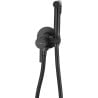 Mexen Elba concealed bidet tap with point set, black - 7599250-70
