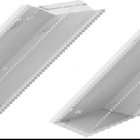 Mexen Lunar T schuifdeur douchecabine links 90 x 90 cm, transparant, geborsteld nikkel - 834T-090-090-97-00-L