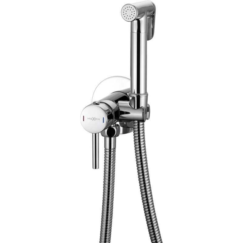 Mexen Elba rubinetto bidet da incasso con set puntuale, cromo - 7599250-00