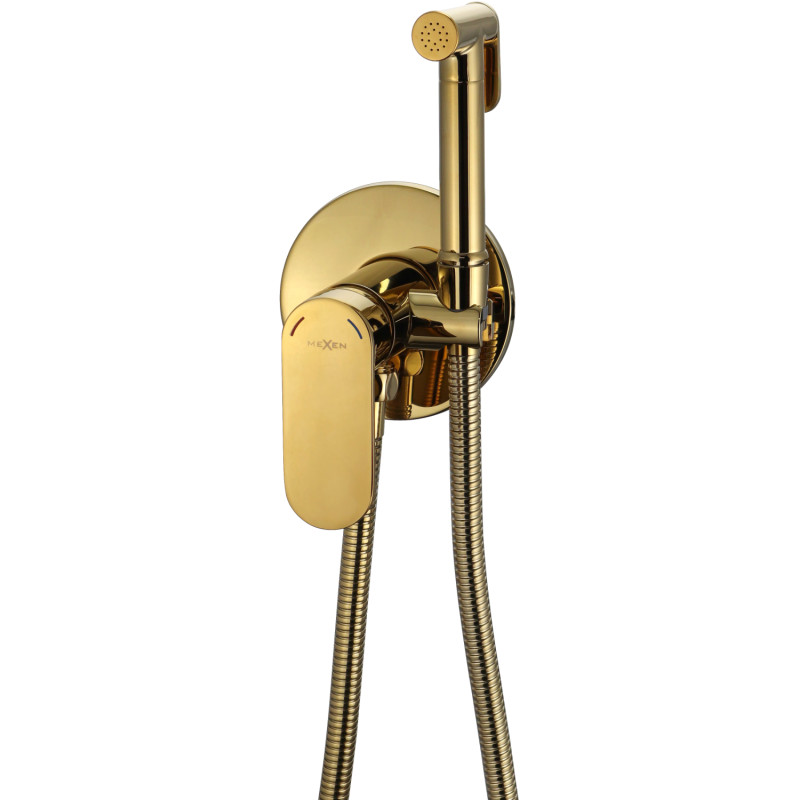 Mexen Milo mitigeur de bidet à encastrer avec set ponctuel, doré - 7599350-50