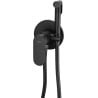 Mexen Milo concealed bidet tap with point set, black - 7599350-70