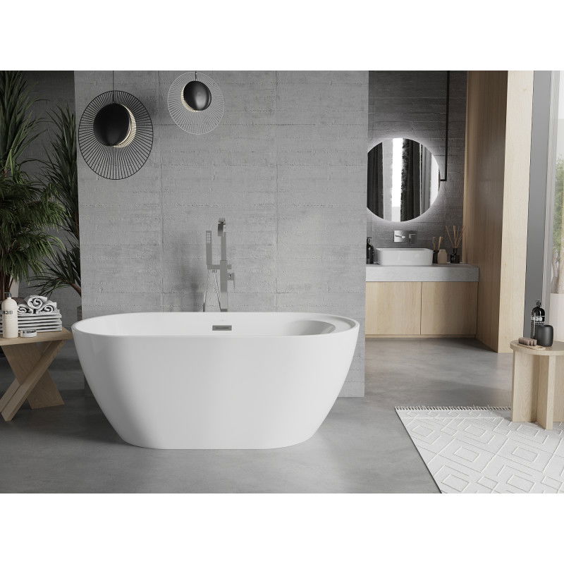 Mexen Laura baignoire autonome 150 x 75 cm, Blanc - 53401507500